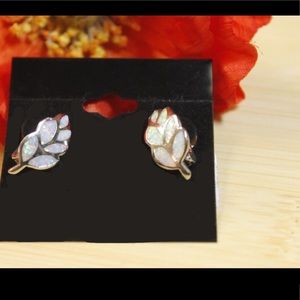 Exceptional White Opal Earrings for pierced ears!